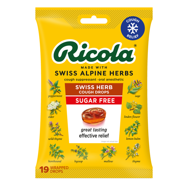 Ricola Sugar Free Swiss Herb Cough Drops