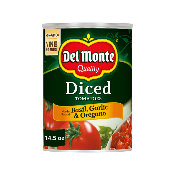 Del Monte Diced Tomatoes with the Flavors of Basil, Garlic & Oregano