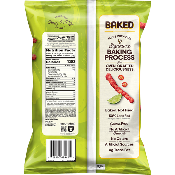 Cheetos Baked Cheese Flamin' Hot Limon Flavor