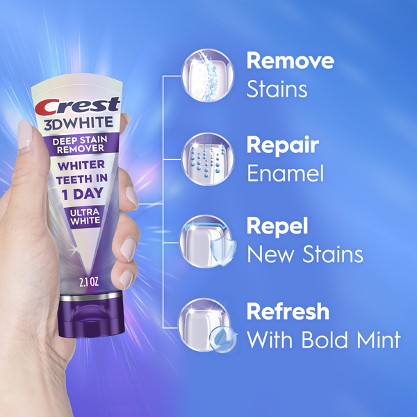 Crest Brilliance Deep Stain Remover Ultra White Toothpaste