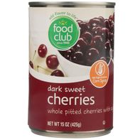 Food Club Dark Sweet Whole Pitted Cherries With Su...
️