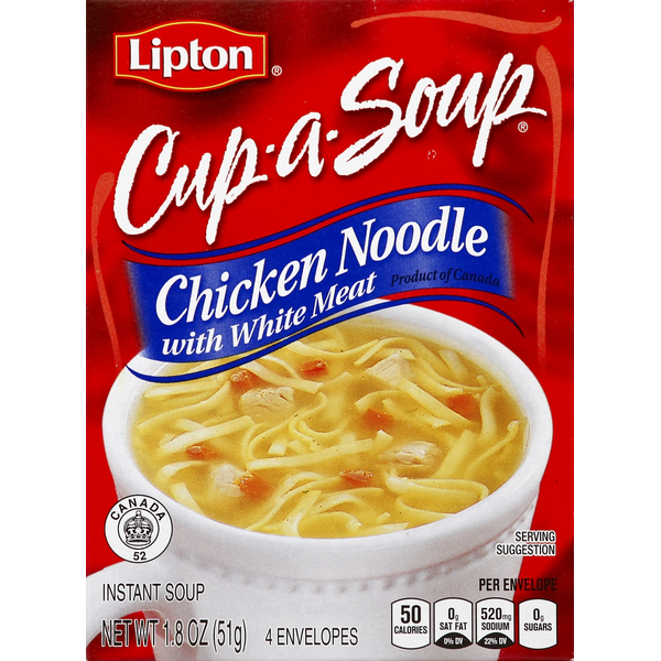 Lipton Soup, Instant, Chicken Noodle with White Meat