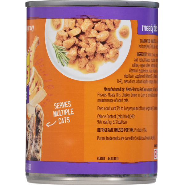 Purina Friskies Complete Adult Meaty Bits Chicken Dinner in Gravy Cat Food