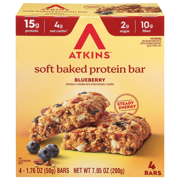 Atkins Soft Baked Blueberry Protein Bar