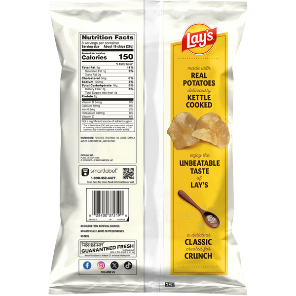 Lay's Kettle Cooked Potato Chips, Original