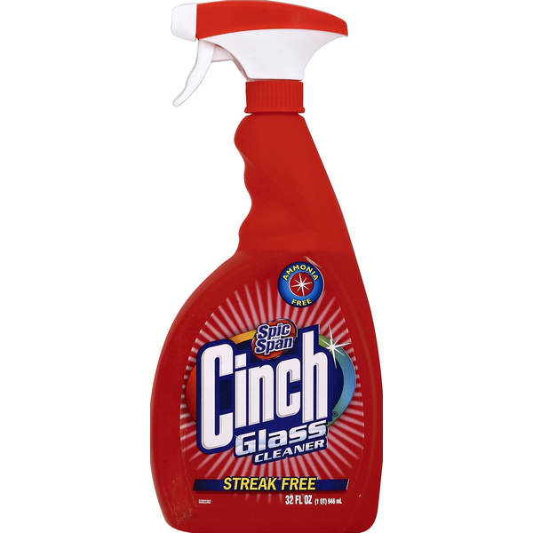 Cinch Glass Cleaner, Streak Free