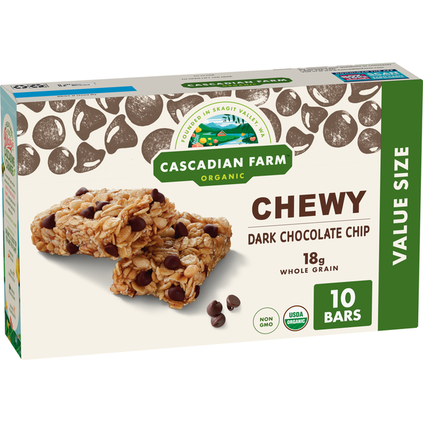 Cascadian Farm Organic Dark Chocolate Chip Chewy Granola Bars