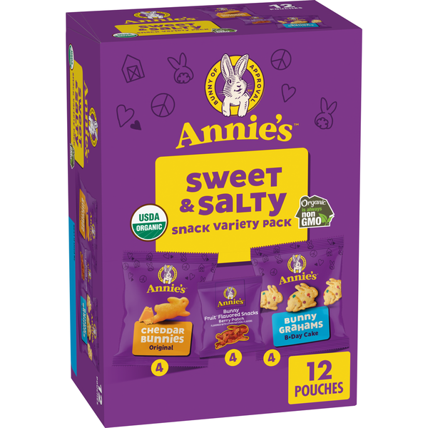 Annie's Sweet and Salty Organic Kids Snack Variety Pack