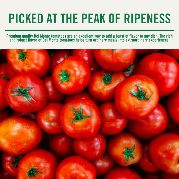 Del Monte Italian Recipe Stewed Tomatoes with the Flavors of Basil, Garlic & Oregano