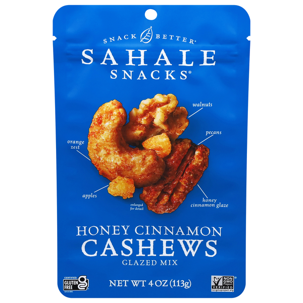 Sahale Snacks Cashews, Honey Cinnamon