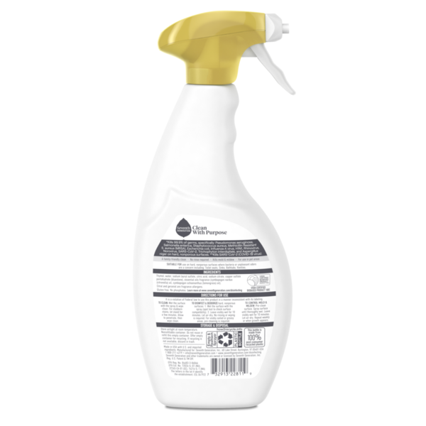 Seventh Generation Disinfecting Spray Lemongrass Citrus