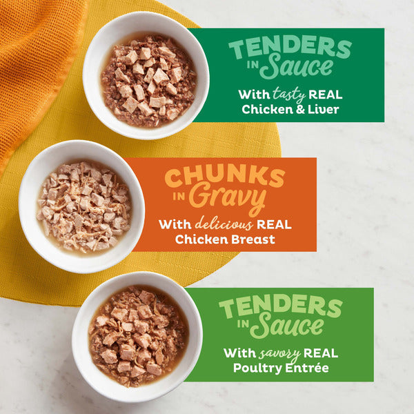 Meow Mix Poultry Selections Variety, Wet Cat Food