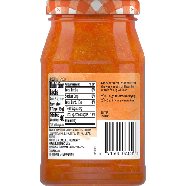 Smucker's Fruit Spread, Apricot