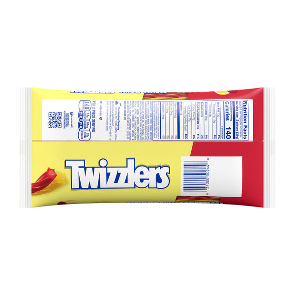 TWIZZLERS Filled Twists Sweet & Sour Flavored Licorice Style, Chewy Candy Bag, 11 oz