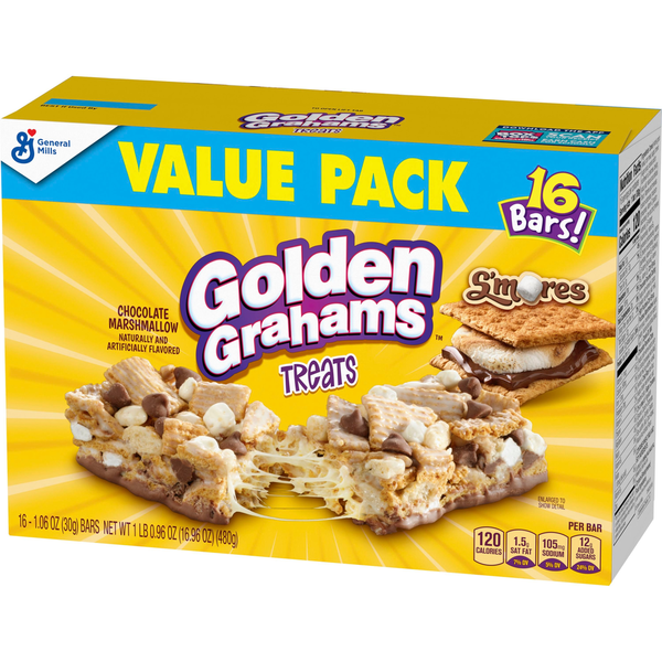General Mills Golden Grahams S'mores Cereal Treat Bars Value Pack