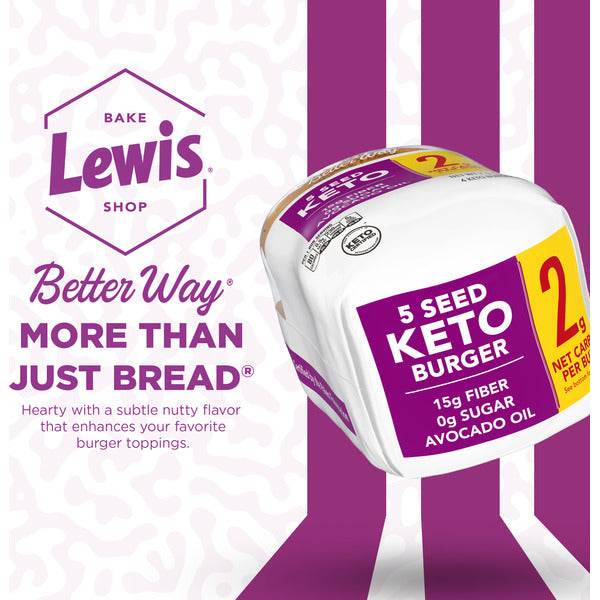 Lewis Bake Shop 5 Seed Keto Buns