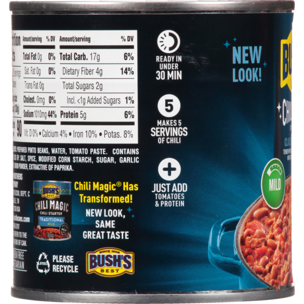 Bush's Best Classic Homestyle Chili Magic Chili Starter