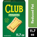 Club Reduced Fat Crackers, Lunch Snacks, 11.7 oz️