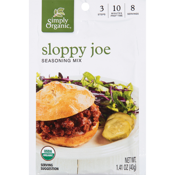 Simply Organic Seasoning Mix, Sloppy Joe