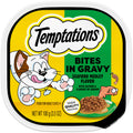 TEMPTATIONS Wet Cat Food, Seafood Medley Flavor Bites in Gravy