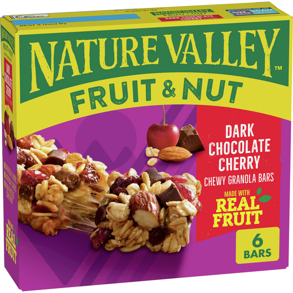 Nature Valley Dark Chocolate Cherry Chewy Fruit and Nut Granola Bars