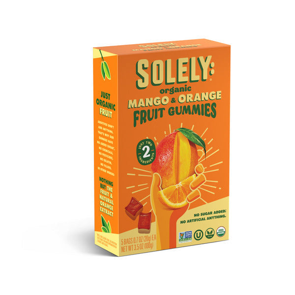 Solely: Whole Fruit Gummies Mango & Orange, Organic, Multipack