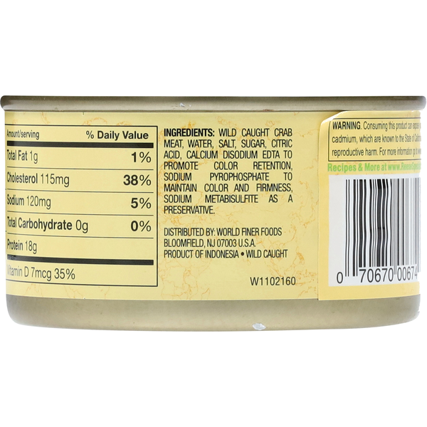 Reese's Lump Style Crab Meat