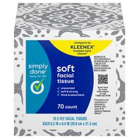 Simply Done Facial Tissue, Soft, 2-Ply, Unscented️