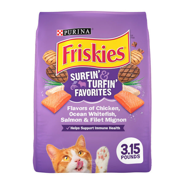 Purina Friskies Dry Cat Food, Surfin' & Turfin' Favorites