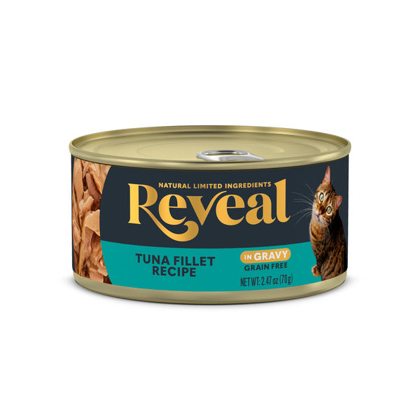 Reveal Natural Wet Cat Food, Tuna Fillet in Gravy