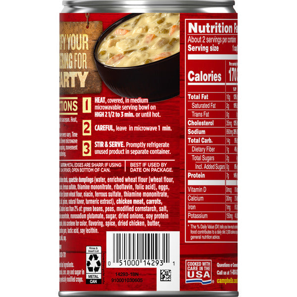 Campbell's Creamy Chicken and Dumplings Soup