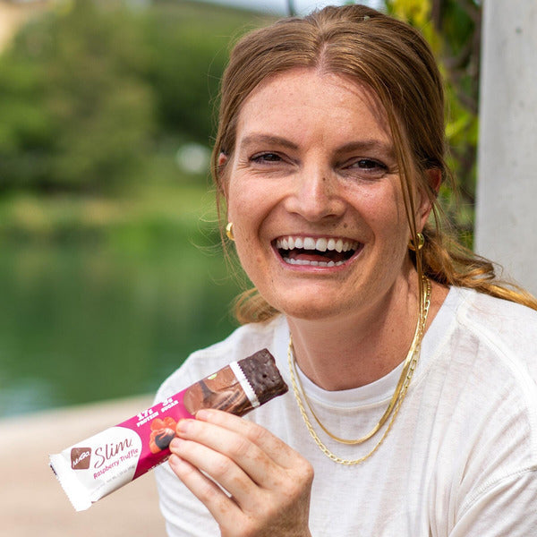 NuGo Slim Raspberry Truffle, Gluten Free, Low Sugar, High Protein Bar