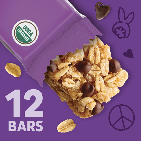 Annie's Organic Chocolate Chip Chewy Granola Bars Lunch Box Snacks