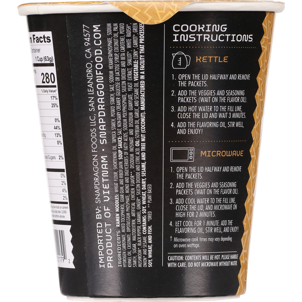 Snapdragon Chicken Ramen Cup