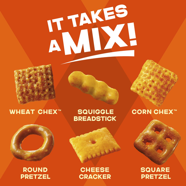 Chex Mix Cheddar Snack Mix Tub