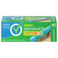 Simply Done Sandwich Bags, Zipper, Colorful️