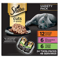 SHEBA PERFECT PORTIONS Perfect Portions Wet Cat Food Cuts in Gravy Variety Pack, Twin-Pack Trays