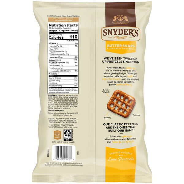 Snyder's of Hanover Butter Snaps Pretzels