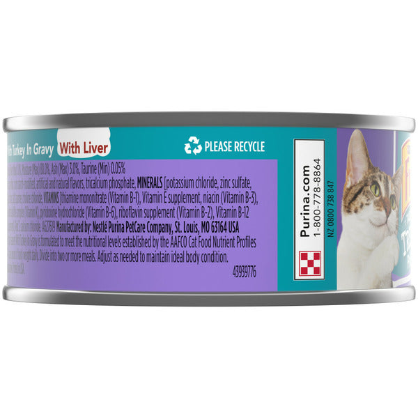 Purina Friskies Gravy Wet Cat Food, Tasty Treasures With Turkey & Liver