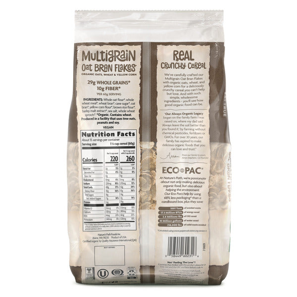 Nature's Path Multigrain Oat Bran Flakes Cereal