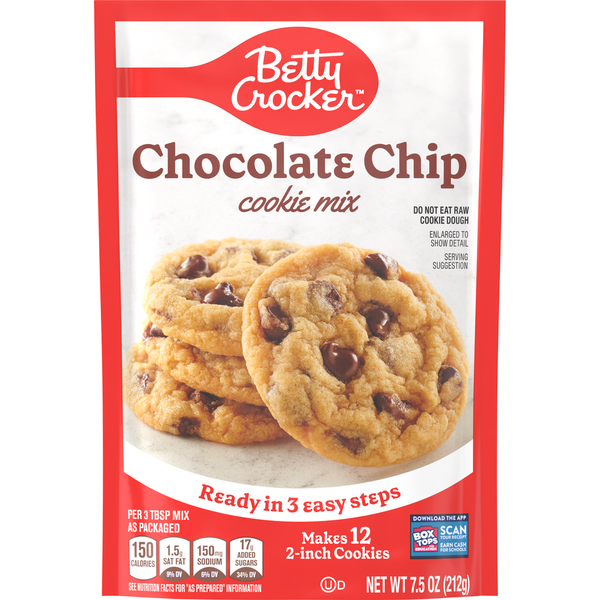 Betty Crocker Chocolate Chip Snack Size Cookie Mix