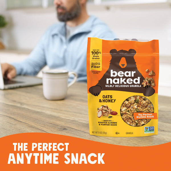Bear Naked Granola Cereal, Whole Grain Granola, Breakfast Snacks, Oats and Honey,  Bag (1 Bag)