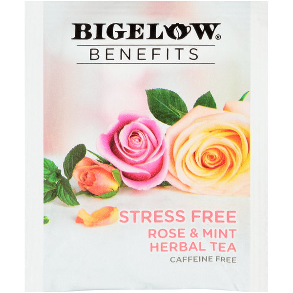 Bigelow Benefits Stress Free Rose & Mint Herbal Tea