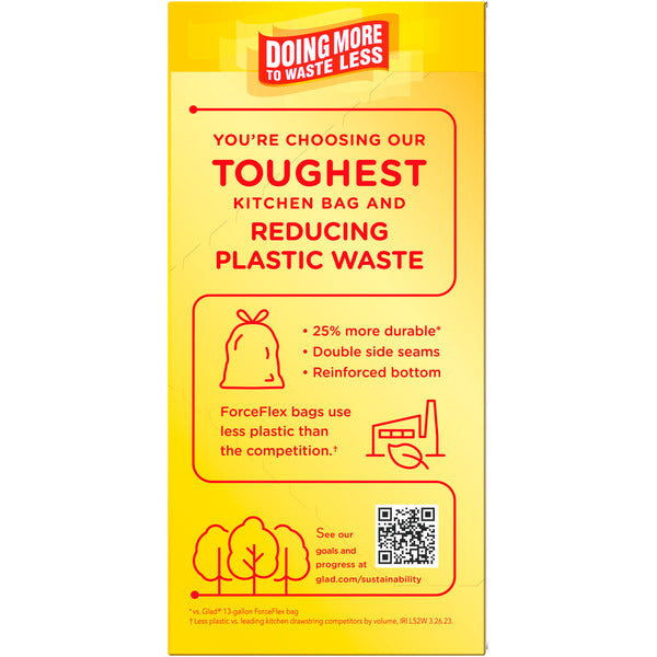 Glad ForceFlex MaxStrength Scented Kitchen Trash Bags