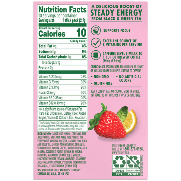 V8 Energy Strawberry Lemonade Powder