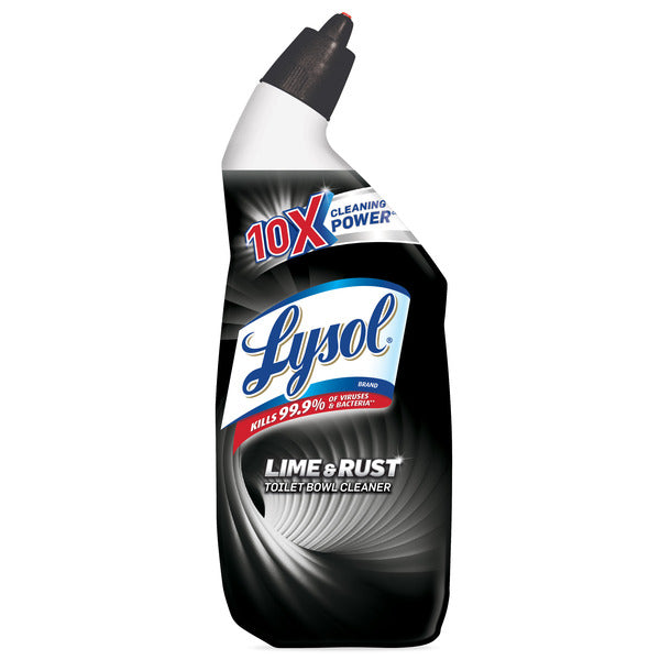 LYSOL® Lime & Rust Toilet Bowl Cleaner Gel, For Cleaning and Disinfecting, Destroys Stains including those from Hard Water and Rust