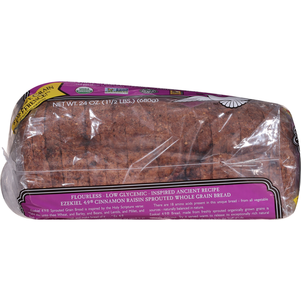 Food for Life Flourless Sprouted Grain Cinnamon Raisin Bread