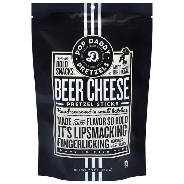 Pop Daddy Pretzels Beer Cheese Pretzel Sticks