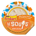 Purina Friskies Natural, Grain Free Wet Cat Food Lickable Cat Treats, Lil' Soups Flaked Chicken