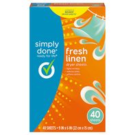 Simply Done Fresh Linen Dryer Sheets️